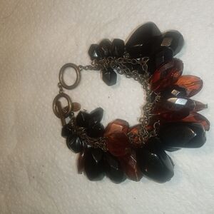 mark. Black and Brown Chunky Beaded Bracelet